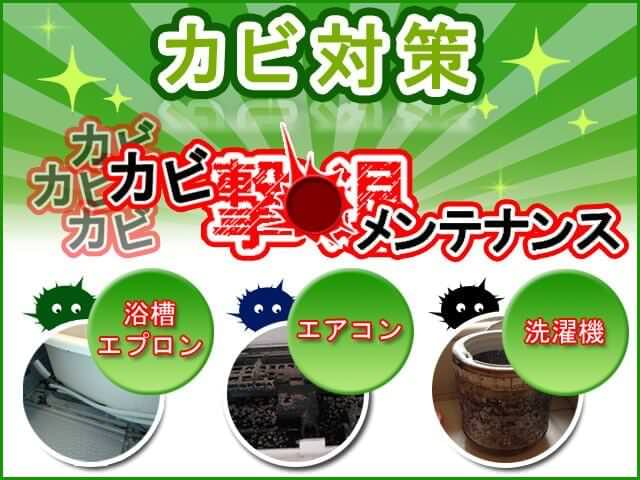 カビ撃退メンテナンス！