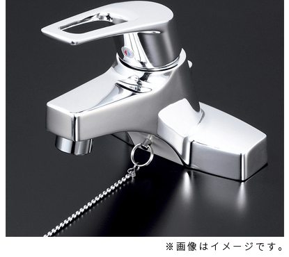 KVK 洗面水栓 洗面用シングルレバー式混合栓（ゴム栓付） | トイレや 